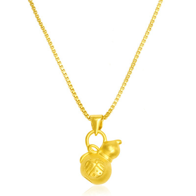 2021 Vietnam Shakin Pendant Men's Blessing gourd personality originality Safety Transport gold Jewelry Necklace