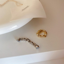 新品链条金属磁铁耳骨夹耳环女简约百搭气质无耳洞耳环冷淡风耳饰