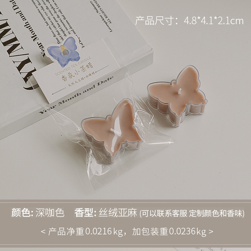 Regalos de mano creativos hechos a mano pequeños regalos de cera de té atmósfera decoración mariposa colorida forma de cera de banana al por mayor