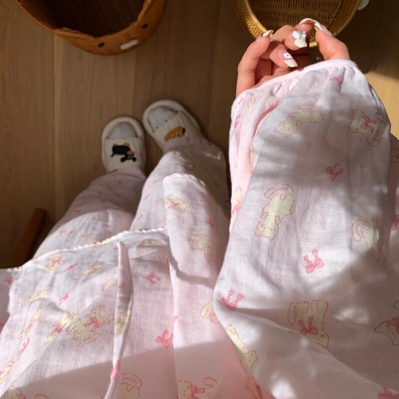 Girls Cute Cartoon Kitten Pajamas Women's Autumn New Korean Style Large Size Dormitory Long Sleeves Long Pants Home Clothes Set