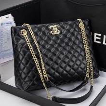 香奈尔菱格腋下包明星时尚大包包百搭大容量水桶包小香风链条女包