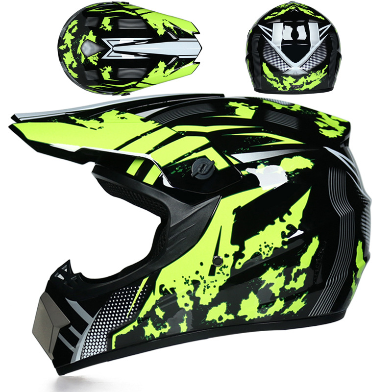 Off-Road sin casco de la motocicleta pequeño casco fuera de carretera de carreras de luz de montaña casco completo enviar gafas casco