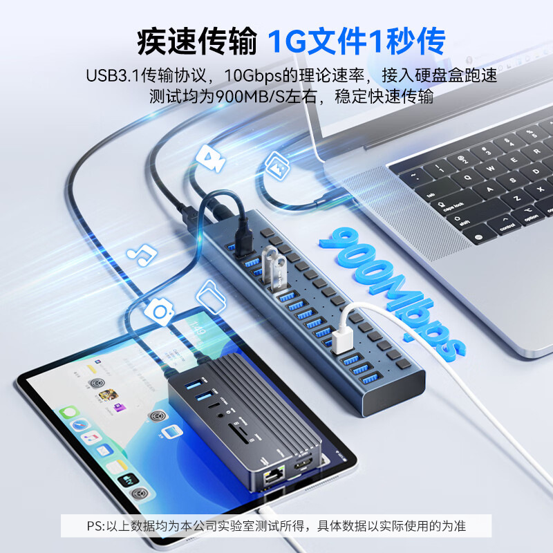 USB マルチポート ハブ usb3.1hub 伝送充電拡張ドック ノートブック携帯電話コンピュータ グループ制御拡張ドック|undefined