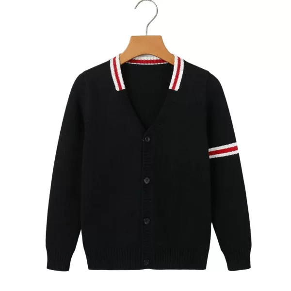 Primary and Secondary School Uniforms, Autumn and Winter College-Style Knitted Cotton Sweaters, Kindergarten Uniforms, Cardigans, Children's Class Uniforms