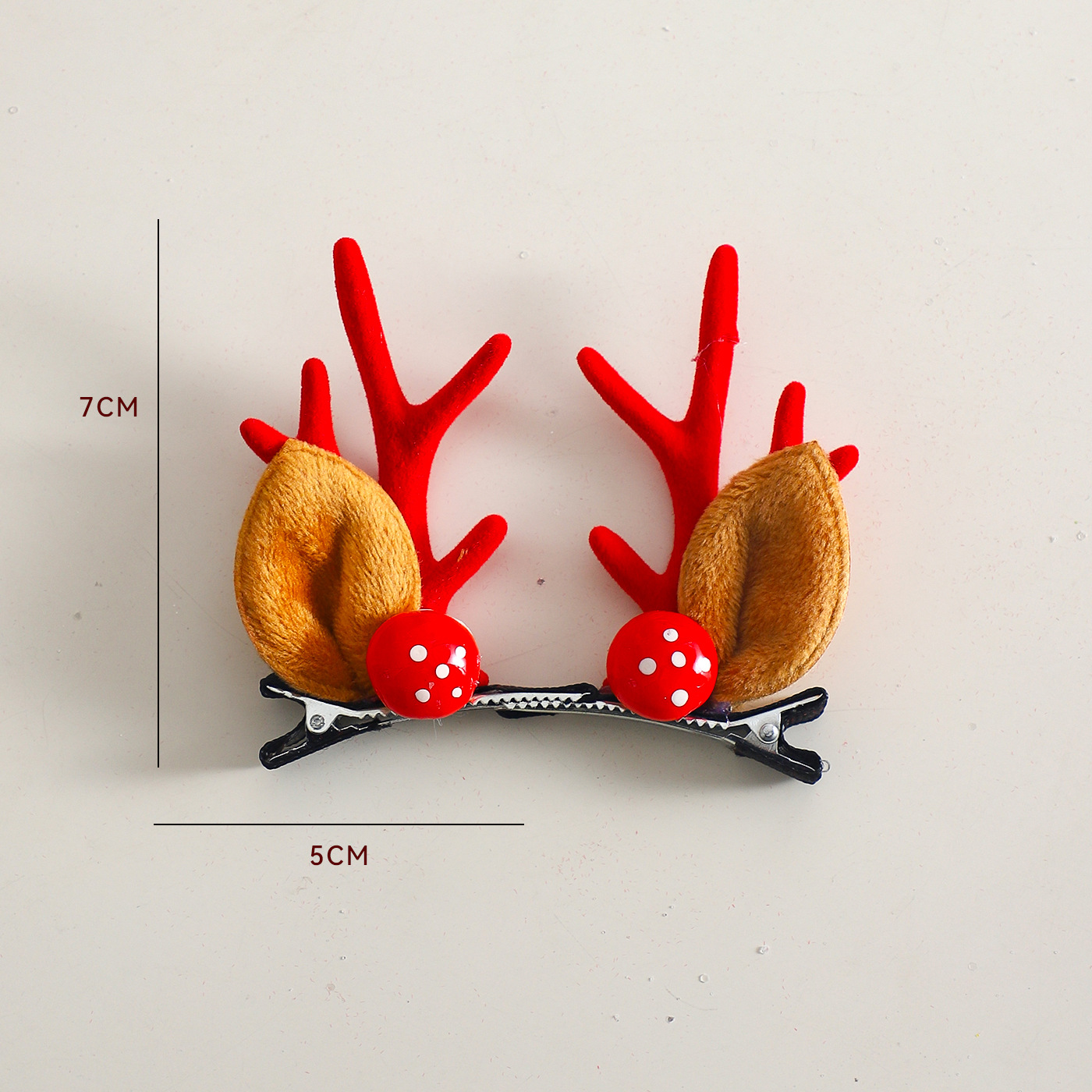 Decoración de árbol de Navidad de siete colores cordier corno de ciervo clips ornamentos embalaje de flores floral florista diy