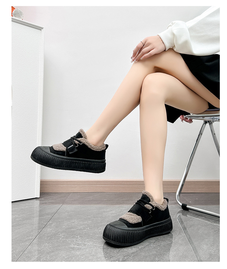 2023 winter new addition of cashmere warm lamb cashmere 100 wear low top thick bottom leisure_voghion.com
