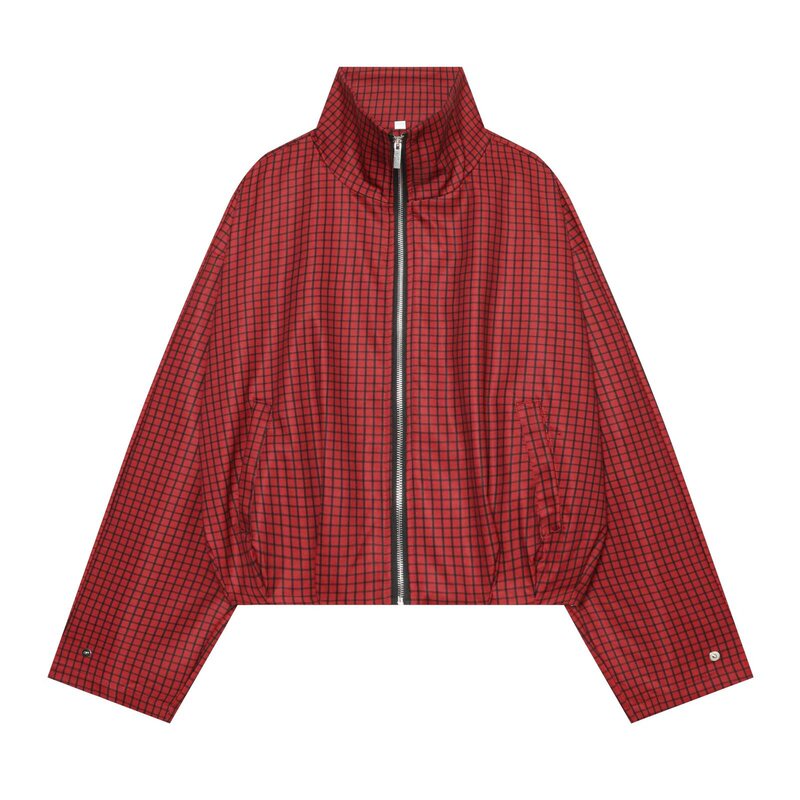 AliExpress Wholesale Autumn New Women's Versatile Stand Collar Plaid Long Sleeve Bomber Jacket 6318268 AliExpress Wholesale Autumn New Women's Versatile Stand Collar Plaid Long Sleeve Bomber Jacket 6318268
