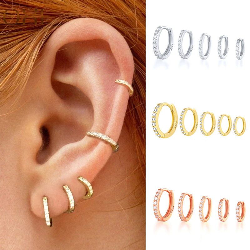 Nuevos pendientes transfronterizos de moda europea y americana de gama alta corona de diamantes llenos de diamantes pendientes de oro rosa pendientes geométricos para mujeres