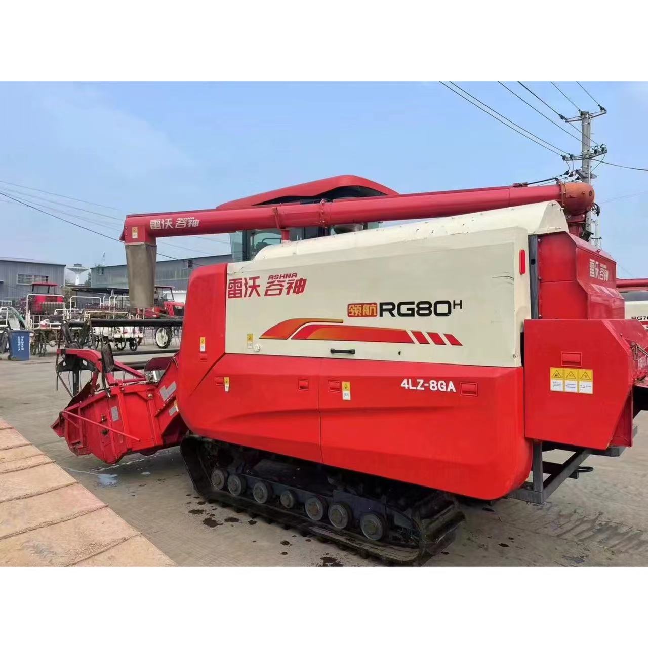 Cosechadora de cereales de alimentación completa con orugas Lovol RG80 boutique de segunda mano