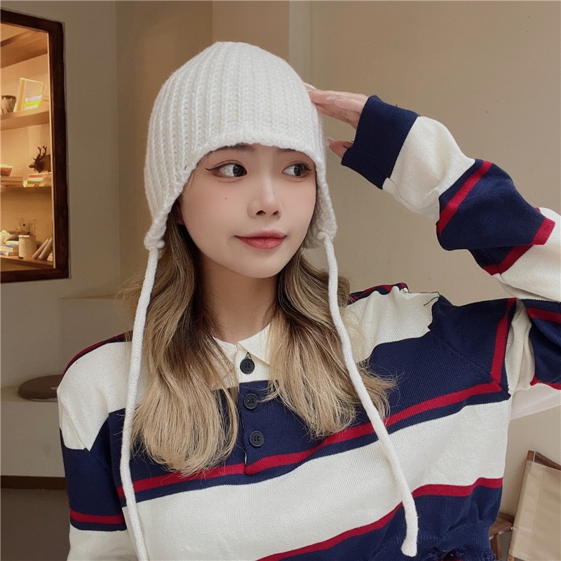 Knitted Hat - Coffee