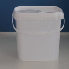 2L portable square transparent sealed bucket with lid for instant ice cream fruit salad bucket freeze-dried food storage bucket