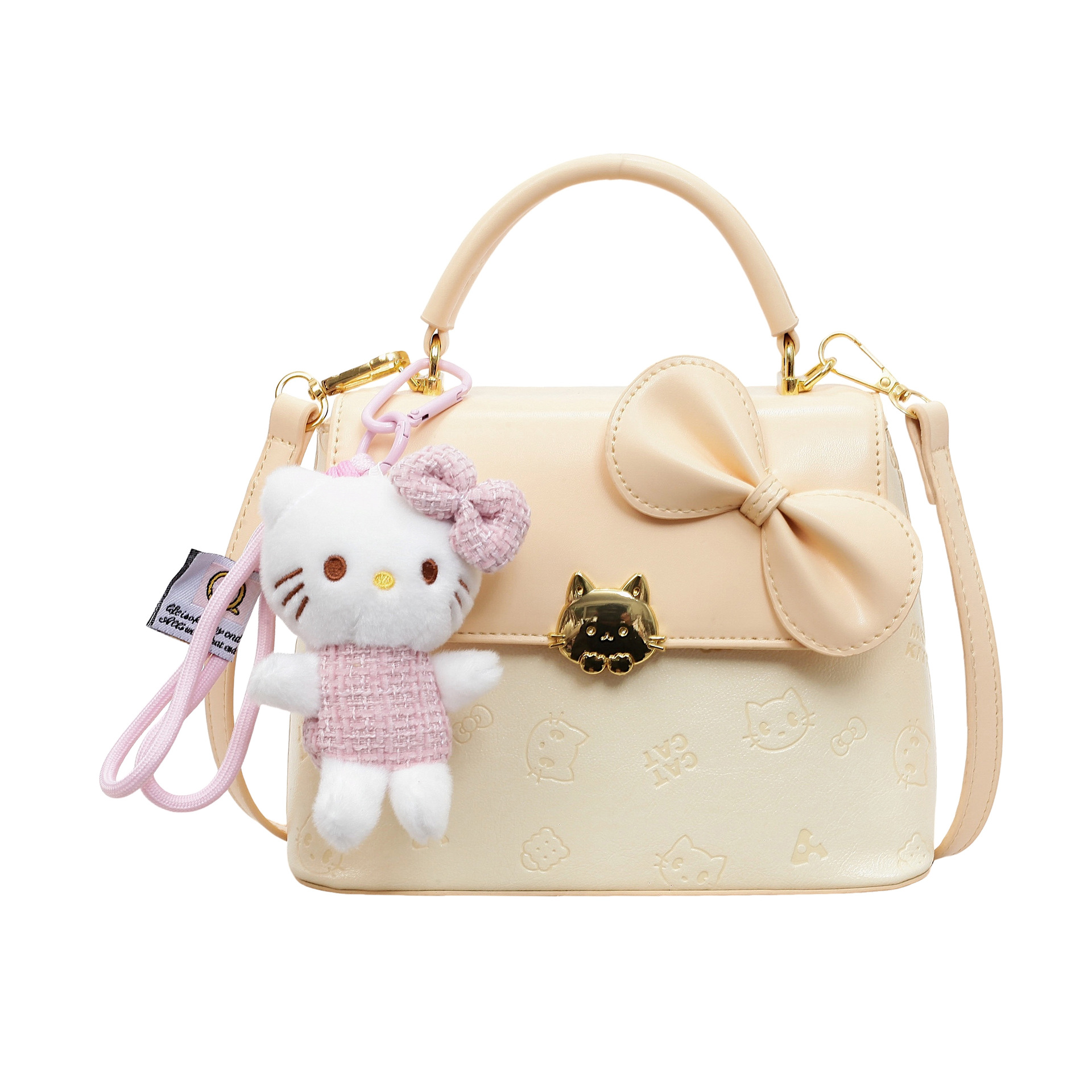 Bolso de hombro de moda coreana de mujeres dibujos animados lindos colgantes de impresión bolso de mano bolso de mano dulce fresco bolso pequeño image 5