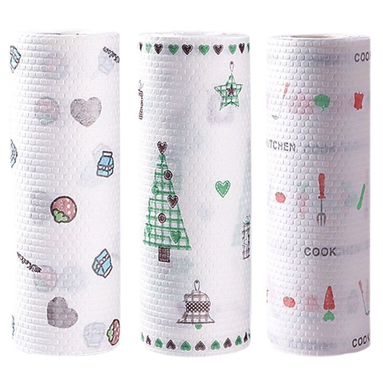 Paño de cocina desechable para perezoso, grueso, lavado en seco y húmedo, lavado de platos y paño de limpieza sin aceite