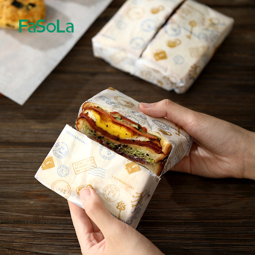 FaSoLa household sandwich packaging paper grease-proof paper burger packaging box rice ball cheese paper wrap baking oil paper
