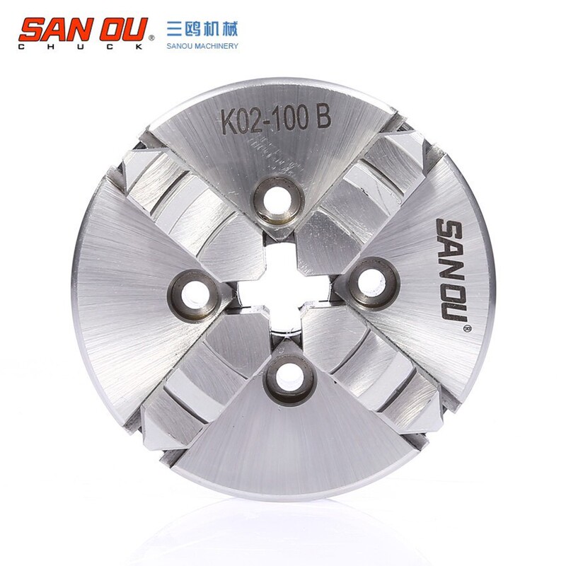 Zhejiang Sanou Brand Hand-Tight Four-Claw Self-Centering Chuck K02-50/63/80B/100B