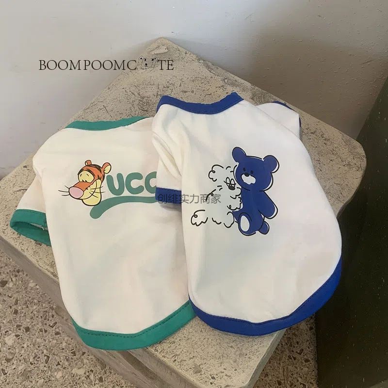 寵物衣服批發狗狗貓咪2023春夏潮牌卡通犬服裝薄款柯基泰迪法斗