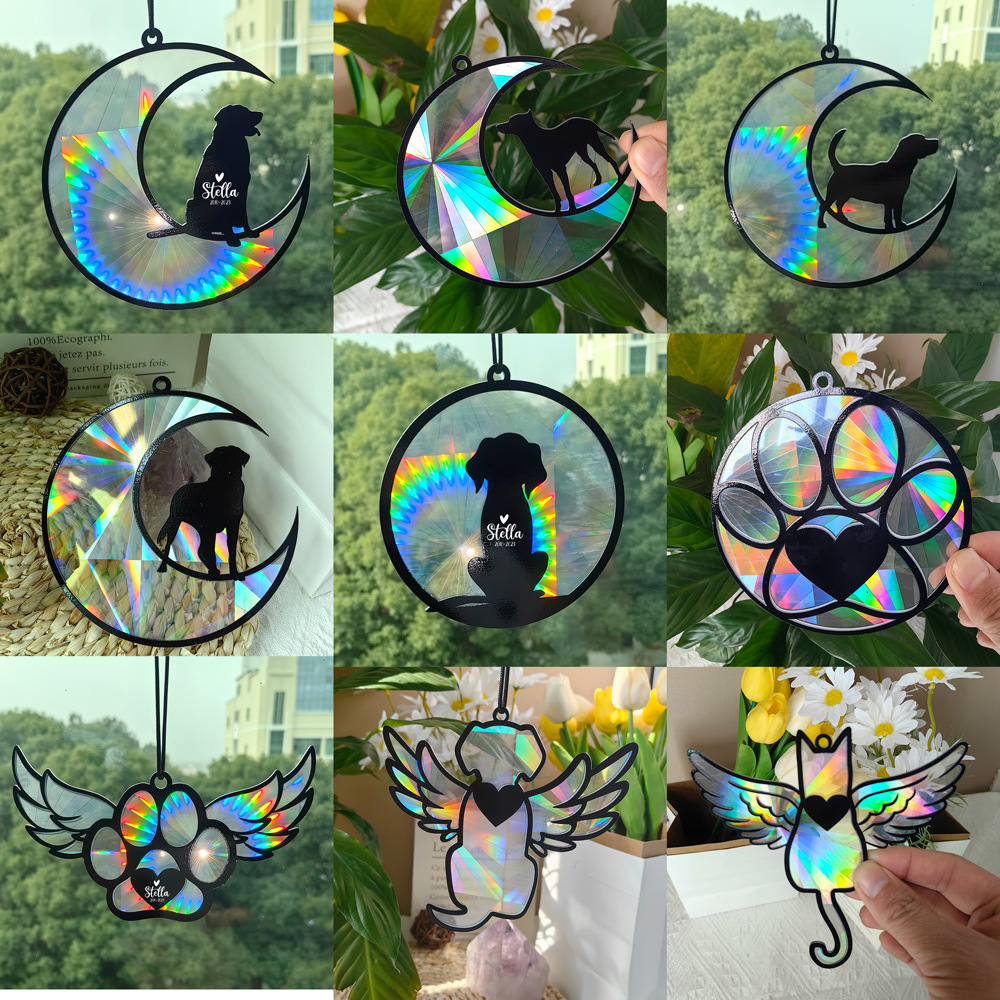 TYSC010-018 Sunbeam Catcher Memorial Pet Acrylic Ornament Rainbow Light Suncatcher