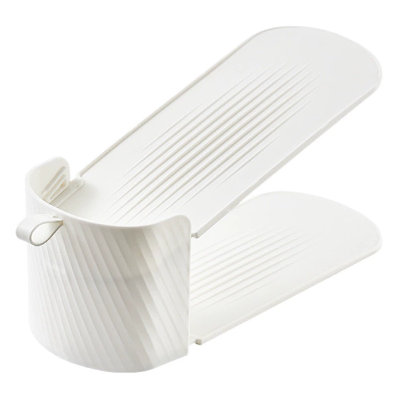 Бытовая простая пластиковая стойка для обуви трехстойка регулируемая подставка для обуви