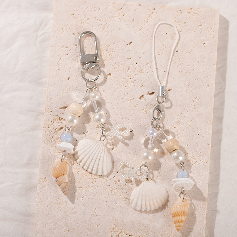 Handmade Shell Starfish Mobile Phone Chain Earphones Guben Pendant Bag Pendant Camera Polaroid Pendant Keychain Pendant
