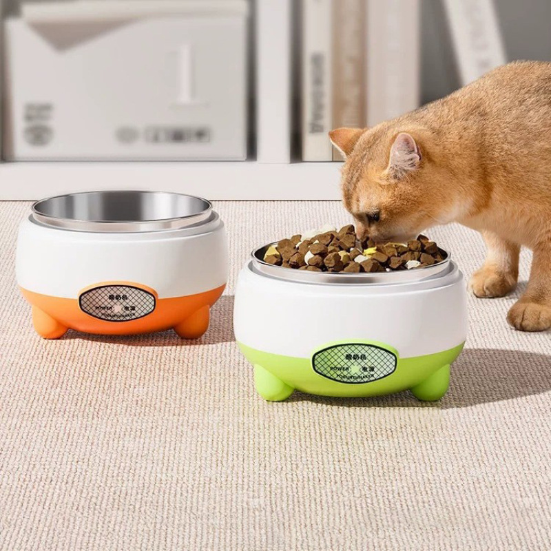 Gato y perro bebida de agua máquina de yogur de temperatura constante calentamiento de invierno tazón cerámico aislamiento de agua de alimentación bebida de agua de mascotas