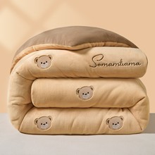 牛奶绒被子冬被冬季加厚保暖棉被被芯毛绒宿舍卧室春秋被羽丝绒