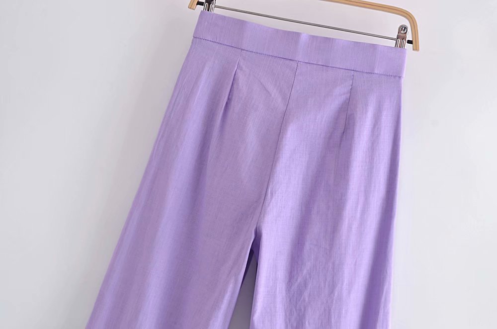 fashion high-waist casual straight-leg pants Nihaostyles wholesale clothing vendor NSAM75831