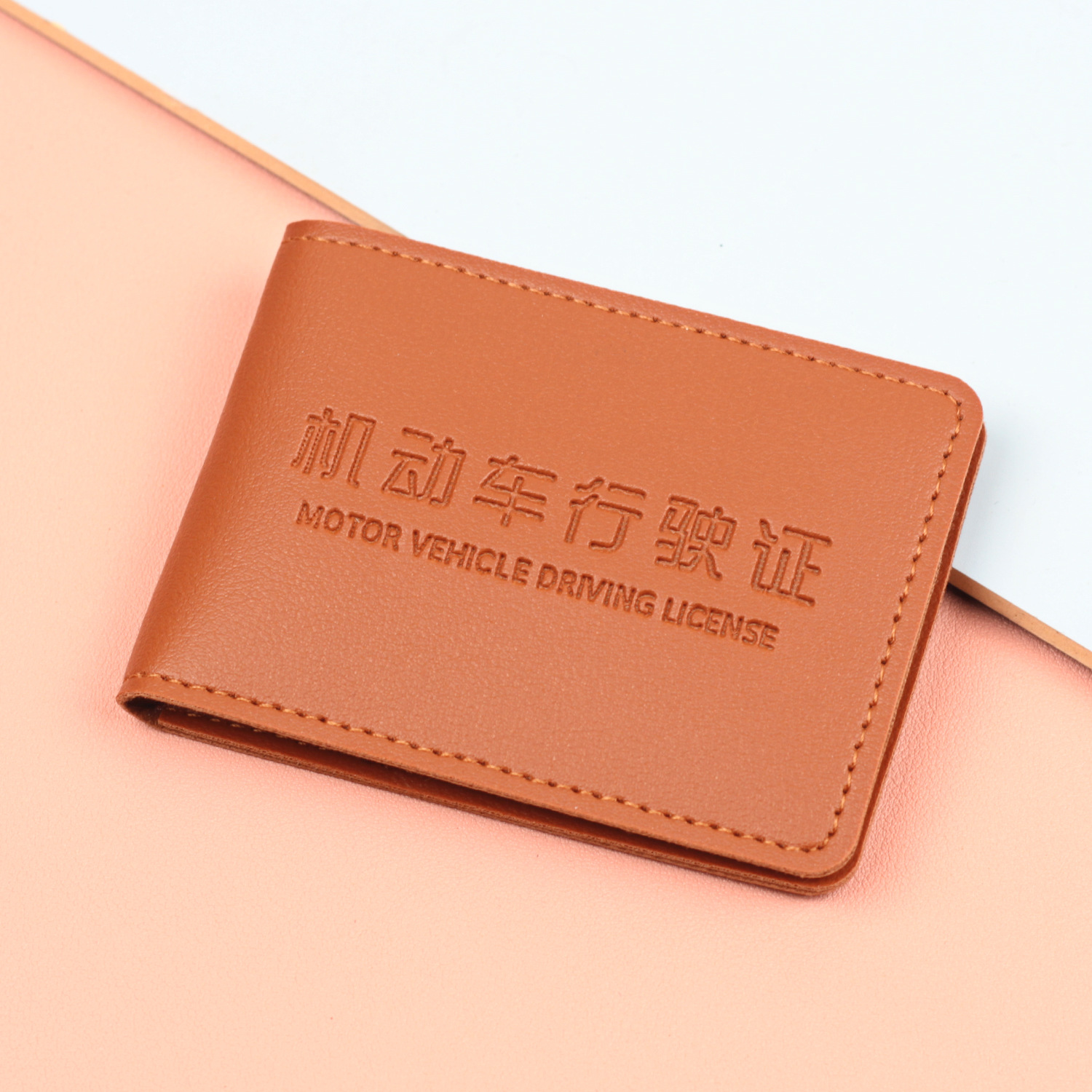 2 Posición de la tarjeta 6 posición de la tarjeta licencia de conducir del vehículo de motor macaron licencia de conducir de las mujeres cubierta de cuero cuaderno de conducción de los hombres cubierta de la licencia de conducir de las mujeres