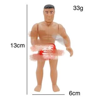 Cross-border new Bachelor party party assembly toy winding funny toy muscle man trick toy