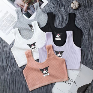 Cotton Girls' Underwear Development Period Small Vest Girls' Girls' Junior Senior high school Student Children's Tube Top Summer Thin Bra