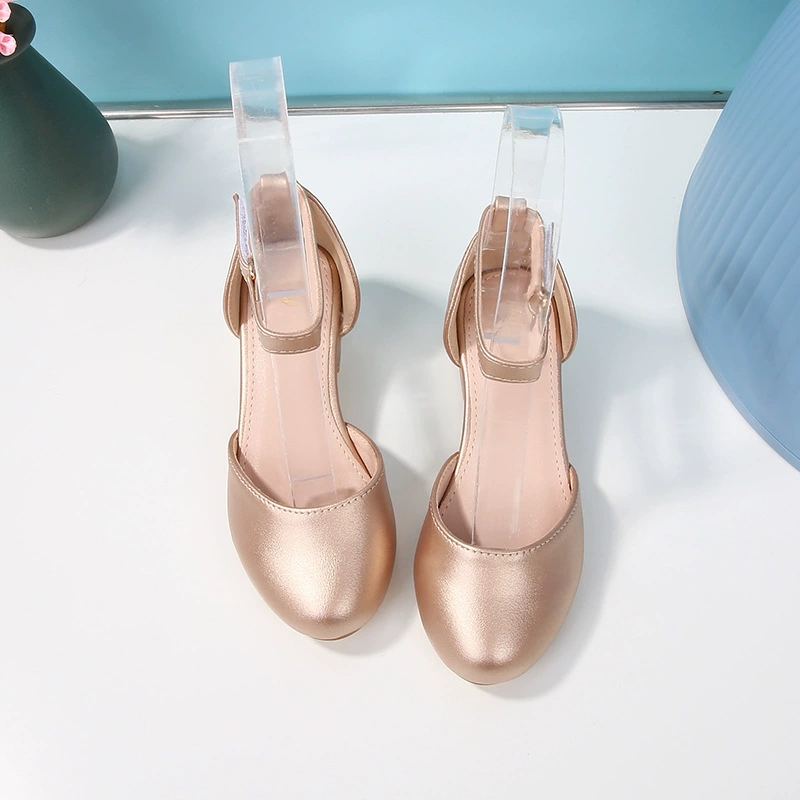 Детские кожаные туфли для девочек в британском стиле, осенние, новые, школьные, на низком каблуке, для выступлений