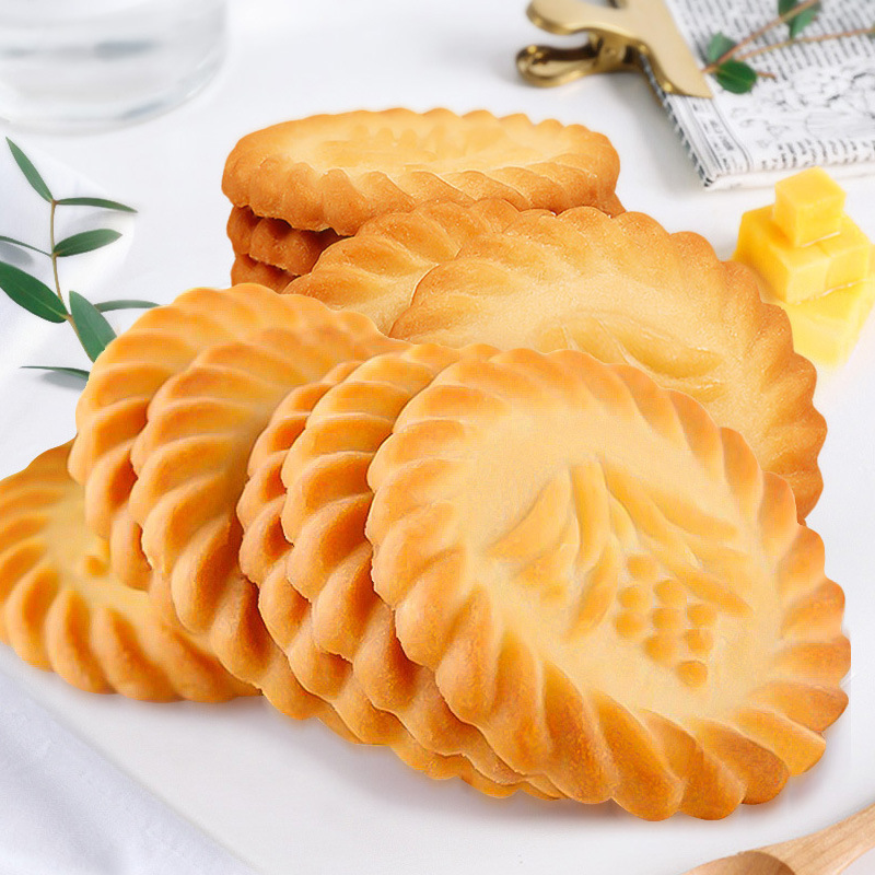 [5 Jin cheaper] Wannianqing meal replacement biscuit chives flavor salty crispy biscuit snack snack 100g