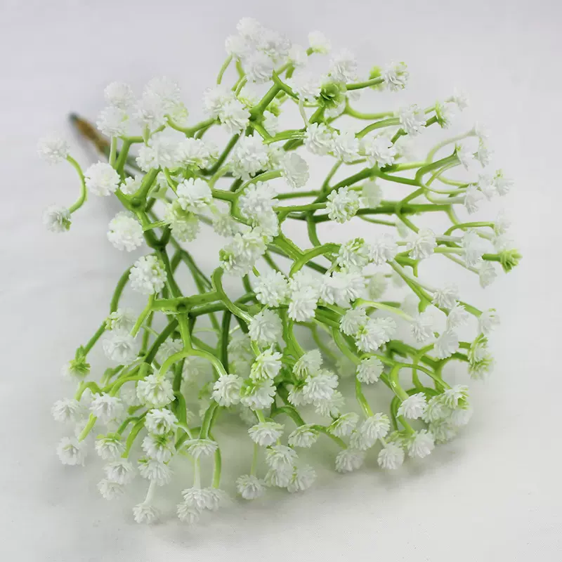 厂家直发跨境假花手捧花仿真绿植小单支满天星花束婚礼装饰品道具