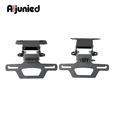 Suitable for Yamaha Mt25 Mt03 Yzf R3 R25 Modified Short Tail License Plate Holder Motorcycle Folding License Plate Holder