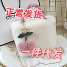 包包女2022新款冬季毛绒包高颜值便宜甜美小包潮流单肩斜挎手提包