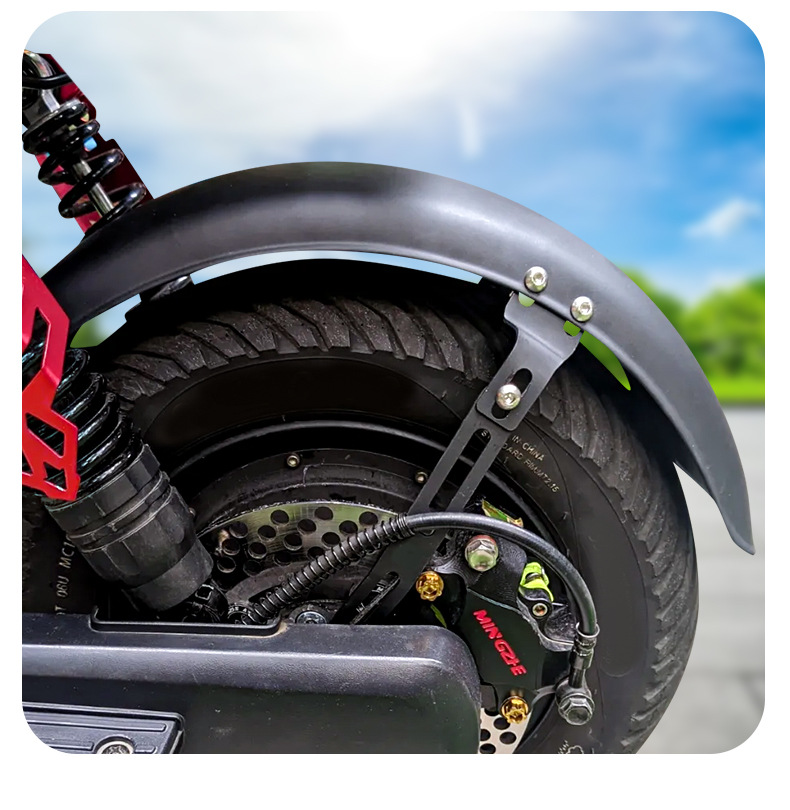 Stainless Steel Rear Wheel Electric Vehicle Mudguard New National Standard Waterproof Thickened Stainless Steel Mudguard Electric Vehicle Rear Wheel Bracket