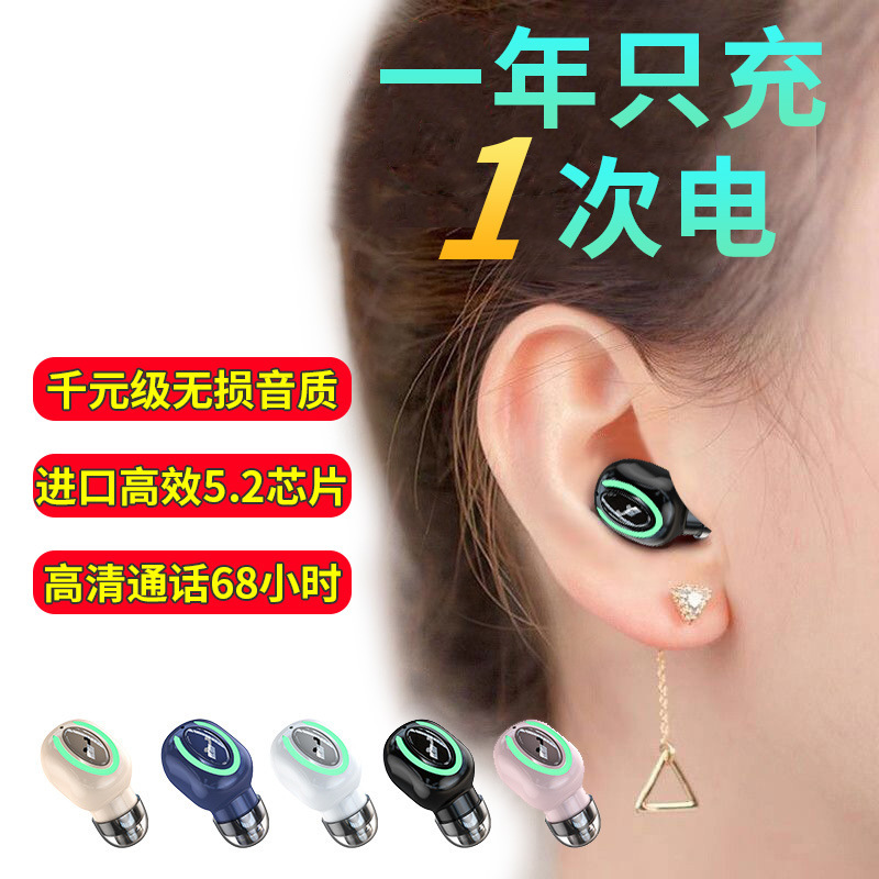 One-piece delivery Bluetooth headset M9 single-ear stereo true wireless standby long M6 Sports cross-border foreign trade