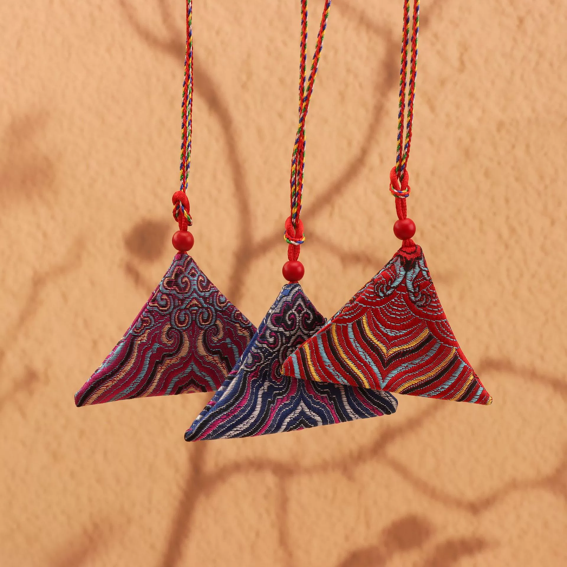 Новогодний амулет-саше «Цветная волна и облака» для младенцев, оптом