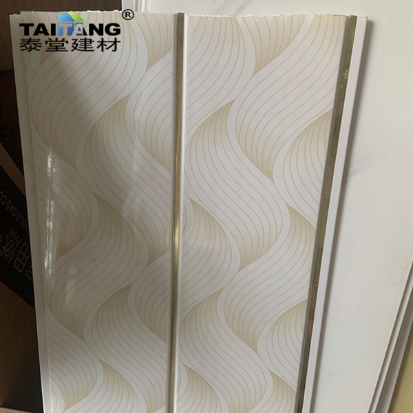 Sudáfrica venta caliente 300*6mm refuerzo de pvc, techo de plástico integrado