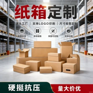 瓦楞纸箱定制五层特硬瓦楞纸箱电商物流快递打包箱真工厂定制