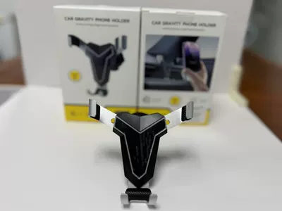 2026 New Model Clip-On Car Phone Holder Aluminum Alloy Universal Navigation Bracket for Multiple Car Models (Car phone holder) - black-panel-hook-clip-packaging-box