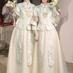四季中国风婚礼新新款中式伴娘服显瘦伴娘团礼服服姐妹秀禾2025年