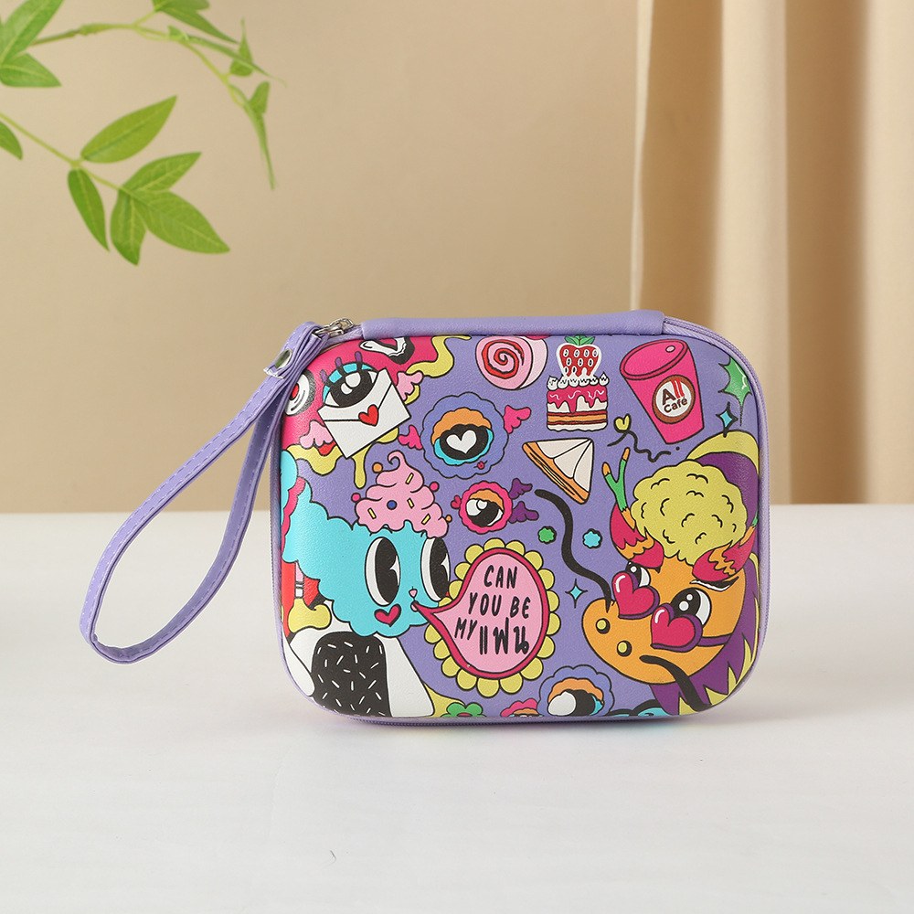 便携式充电器收纳包可爱耳机数据线整理包卡通数码大容量收纳包