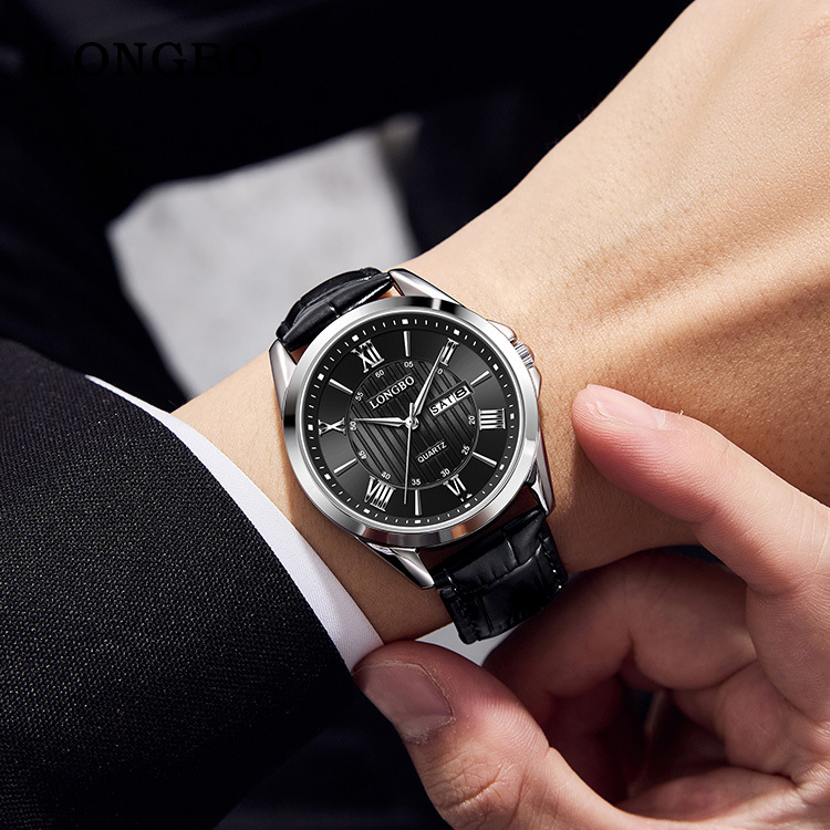 Longbo New Men's Watch Business Luxury Trendy Fashion Wristwatch Tiktok Popular Hot-Selling Direct from Manufacturer