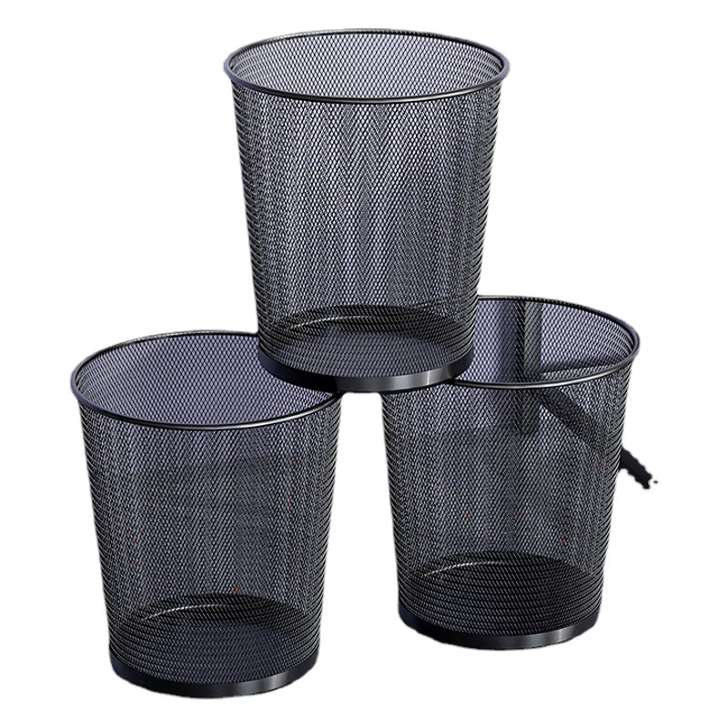 Cesto de Basura de Malla Metálica de Hierro, Sin Tapa, para Oficina y Sala de Estar image 1