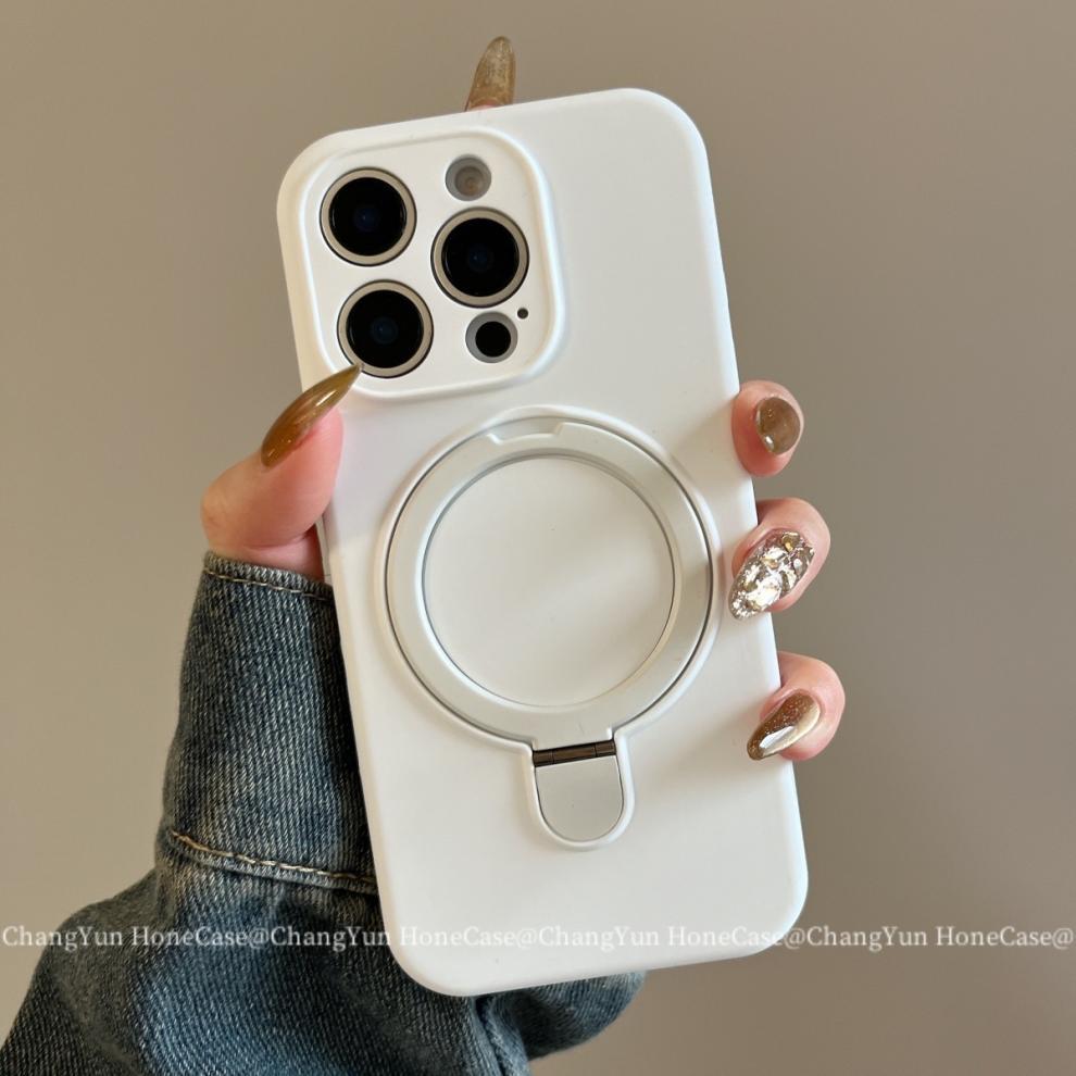 Magnetic Silicone Phone Case For Iphone 15 Pro 14 13 Shockproof_voghion.com