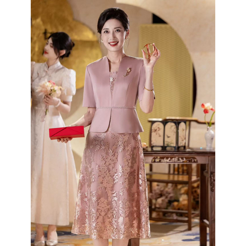 Fuchsia wedding dress