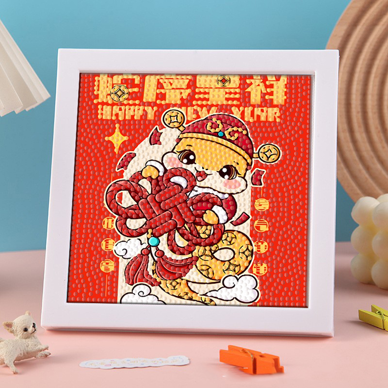 Diamante infantil DIY hecha a mano con material de marco paquete de dibujos animados Sanliou pegatinas de diamante regalo al por mayor pinturas de mampostería