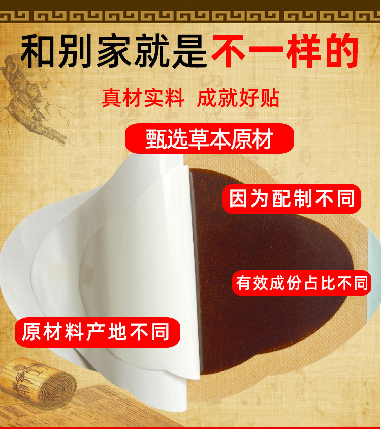 Lumbar Herbal Patch 17x25cm External Topical Paste for Waist Comfort Traditional Chinese Herbal Formula specifications