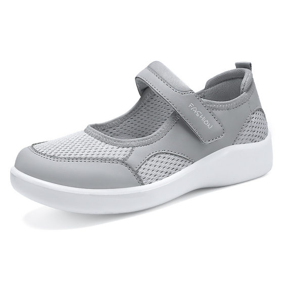 Shoes for Women, New Summer Breathable Casual Shoes, Versatile Soft Soles That Are Not Tiring for Feet, Velcro Shoes for Middle-Aged and Elderly Mothers