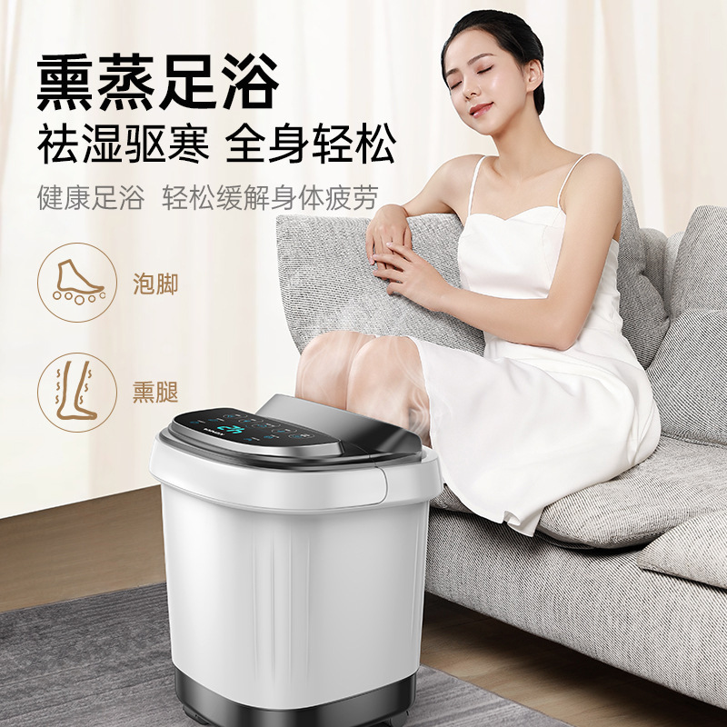 康佳足浴槽電動加熱家庭用全自動マッサージ恒温足折り畳み足浴槽深桶メーカー|undefined